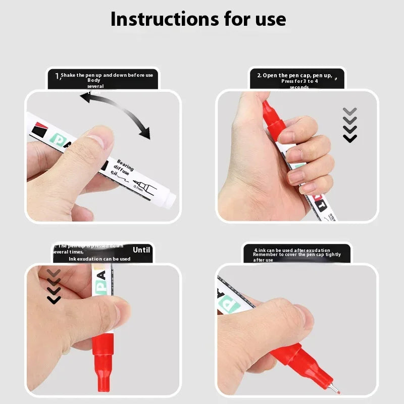 Multi-Color 0.7mm Ultra-Fine Needle Tube Paint Pen for Wood Metal Cloth Crafts