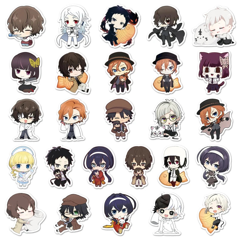 50PCS Waterproof Cartoon Sticker Pack for Skateboarding & DIY Decals