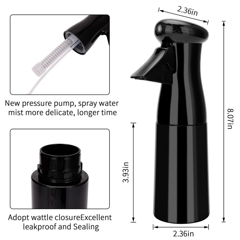 200ml Hairdressing Spray Bottle with Fine Mist for Salon Disinfection & Watering