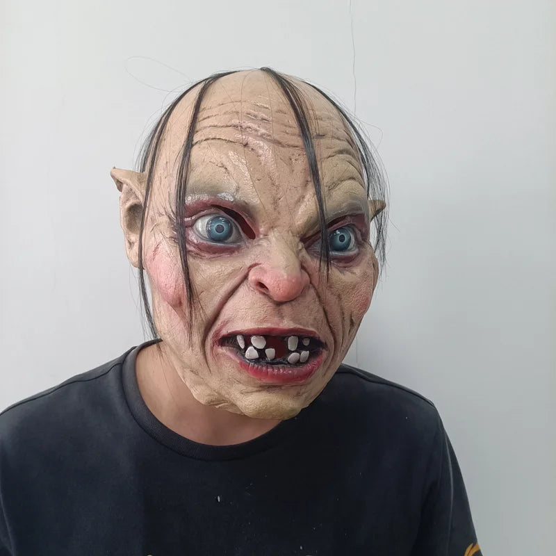Gollum Latex Mask Cosplay Horror Mask for Halloween Party & Masquerade