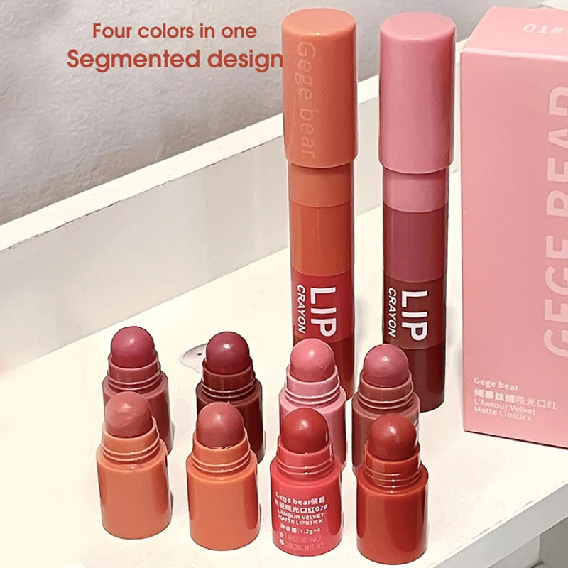 Matte Velvet Long-Lasting Lipstick Waterproof Non-Stick Lipstick for Women
