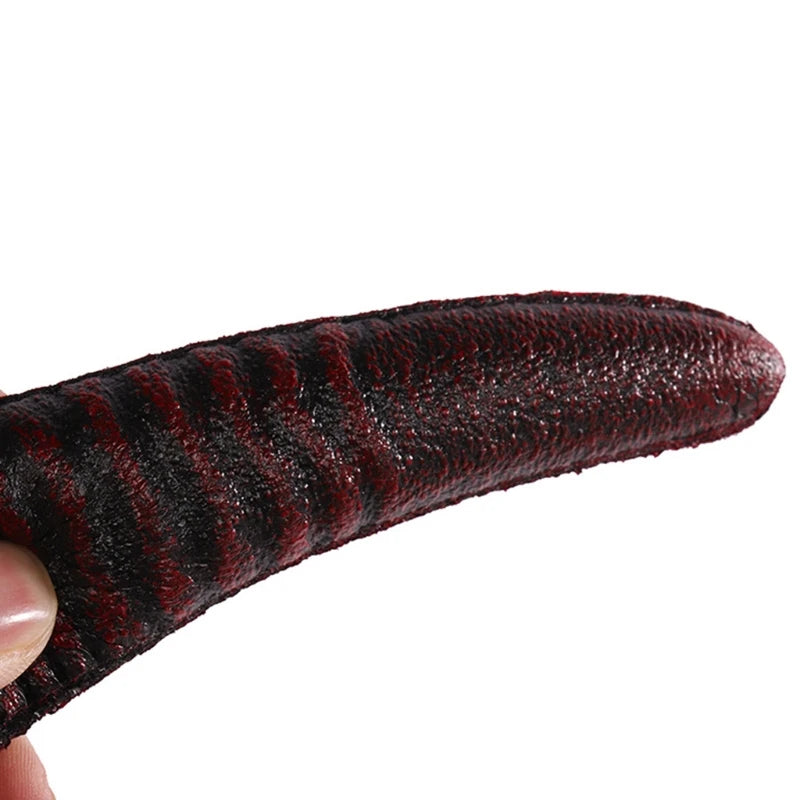 Gothic Devil Horn Headband Halloween Cosplay Hair Accessory - Black & Red