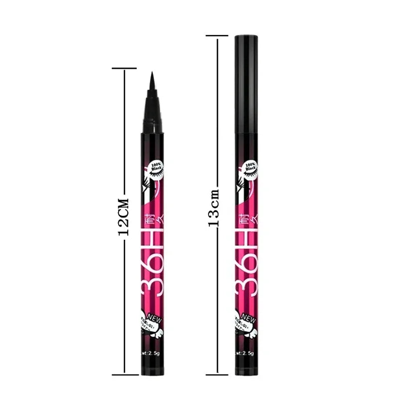 Waterproof Liquid Eyeliner Set - Ultra Fine, Quick Dry, Long-Lasting, 12 Colors