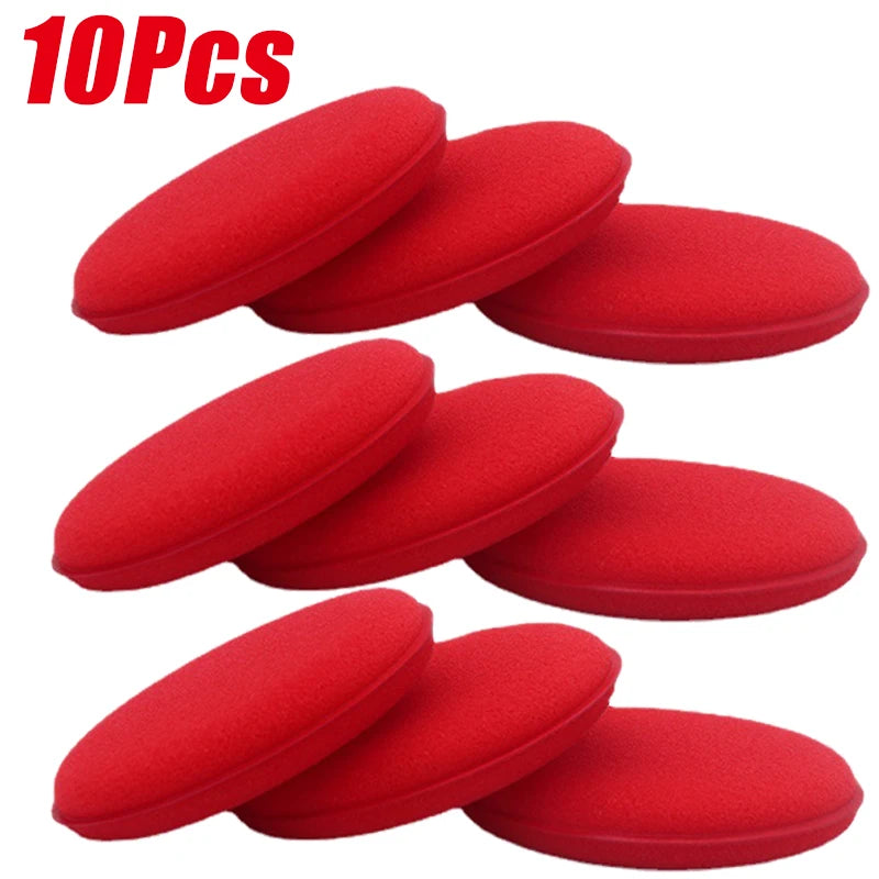 Car Waxing & Detailing Foam Sponges Set - Multi-Color 10Pcs
