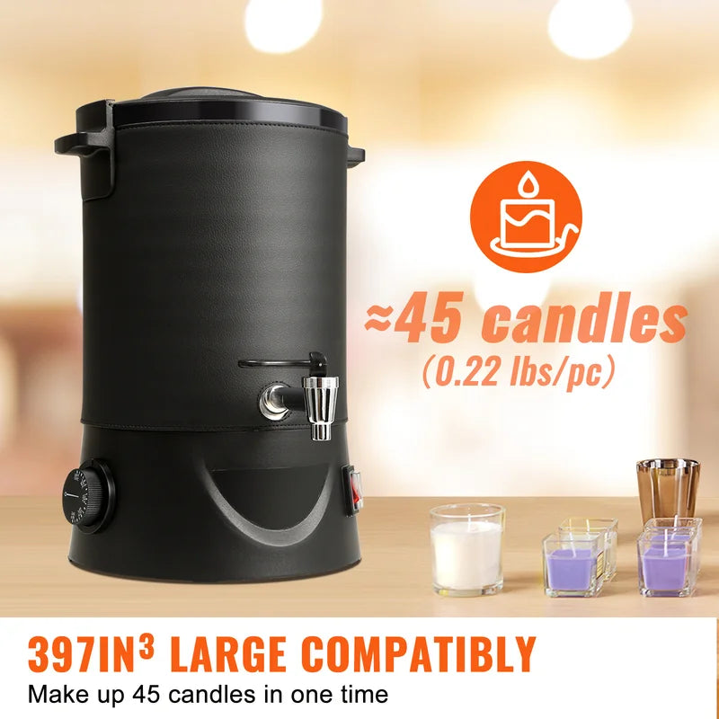 Large Capacity Wax Melter for Candle Making 6.5L & 10L Electric Melting Pot