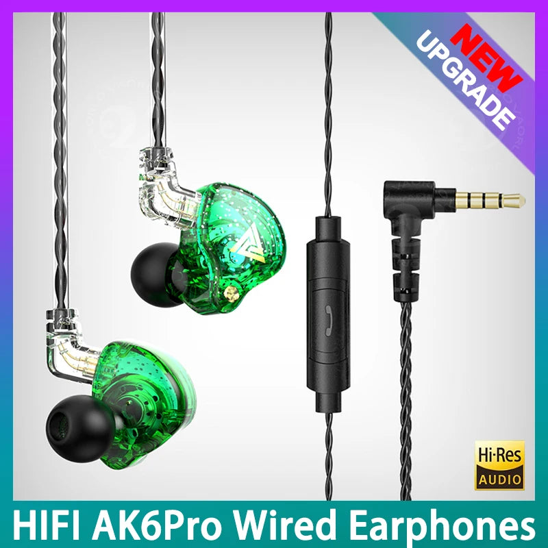 In-Ear Monitor Earphones with Noise Cancelling & Detachable Cable - HI-FI Bass
