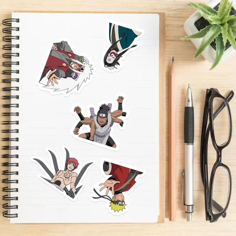 Naruto Jiraiya Q Version Cartoon Kawaii Sticker Pack - 70pcs DIY Decor