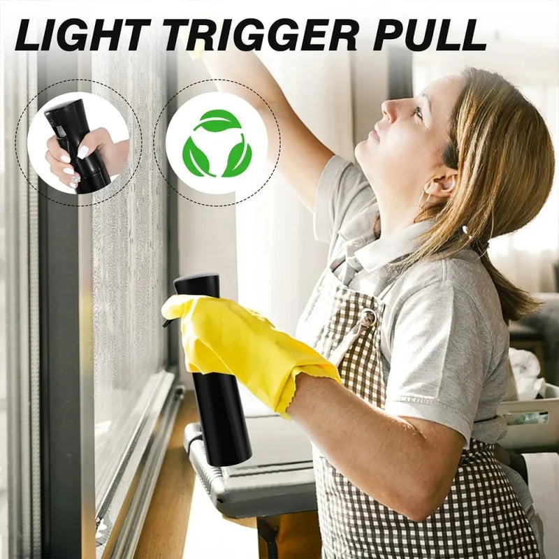 Reusable Fine Mist Spray Bottle for Hair Styling & Cleaning 360° Upside Down