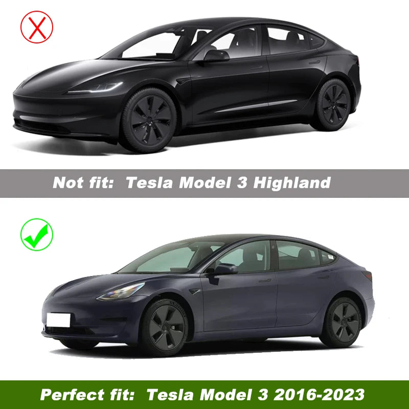 4PCS Tesla Model 3 18 Inch Performance Wheel Hub Caps - Full Rim Cover Accessories