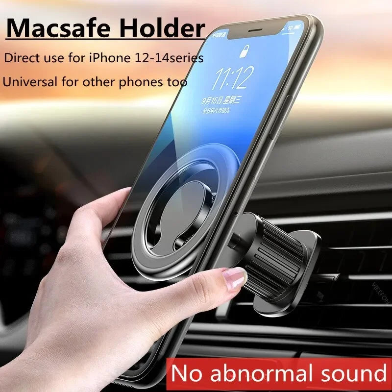 Magnetic Car Phone Holder Mount for Wireless Charging and GPS Compatibility