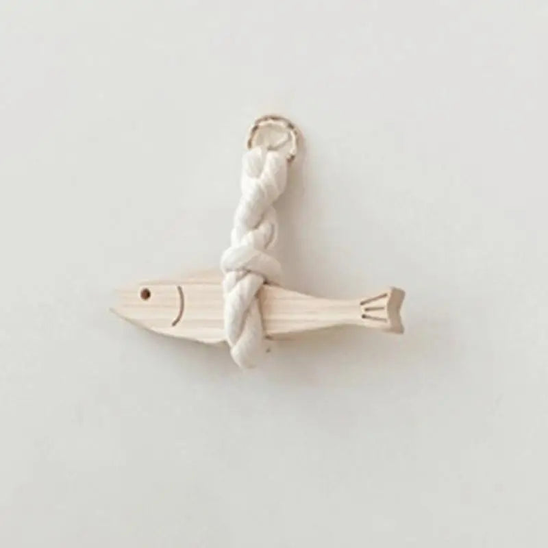 Fish Car Ornament Pollack Wall Art Wooden Door Pendant Hangable Decor