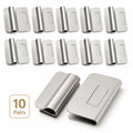 Magnetic Stainless Steel Curtain Clip Set - No Drill Light Blocking Closure Clips