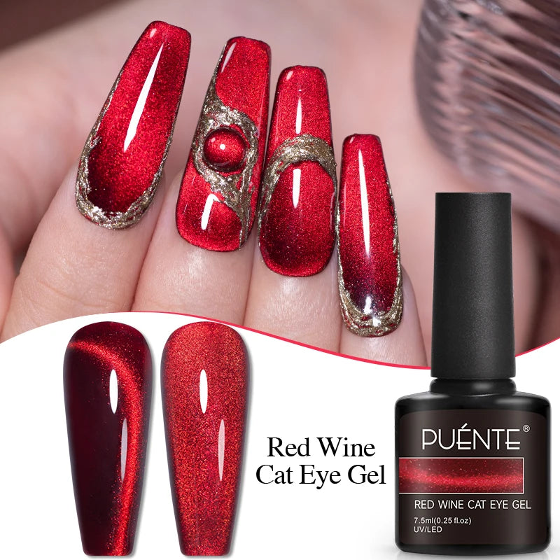 Magnetic Gel Nail Polish 7.5ML Semi-Permanent UV Soak Off Nail Art Varnish