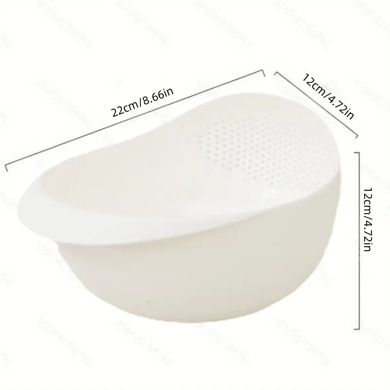 Multipurpose Rice Drainage Basket - Fruit & Vegetable Rinse Sieve, Small Kitchen Tool