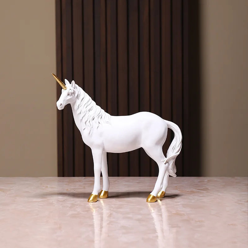 Unicorn Resin Craft Decor - Tabletop Home Office Living Room Wall Art