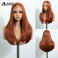 Synthetic Lace Front Wig 22 Inch Straight Bob Style with Dark Root Blonde for Women