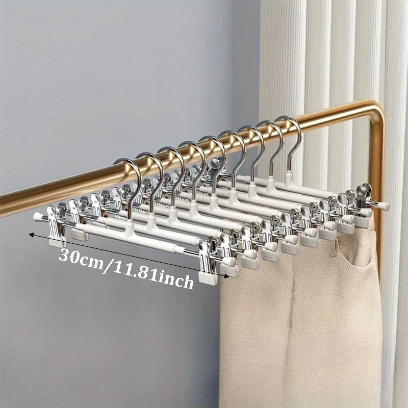 10pcs Anti Slip Plastic Drying Hangers for Clothes Home & Dorm Use