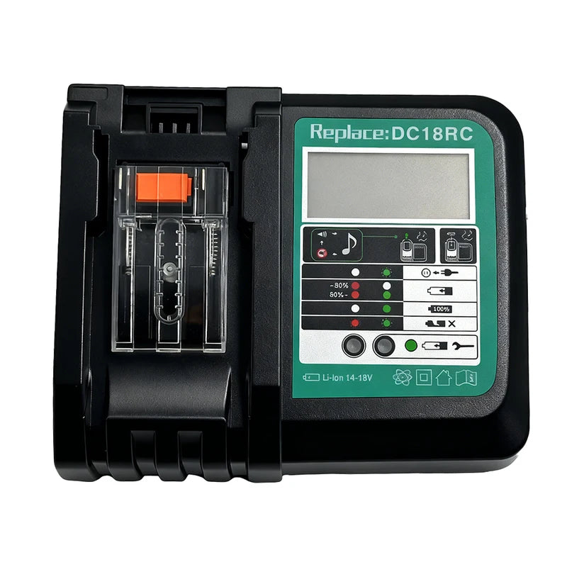 Battery Charger for Makita 14.4V-18V Li-ion Power Tools with LED Display