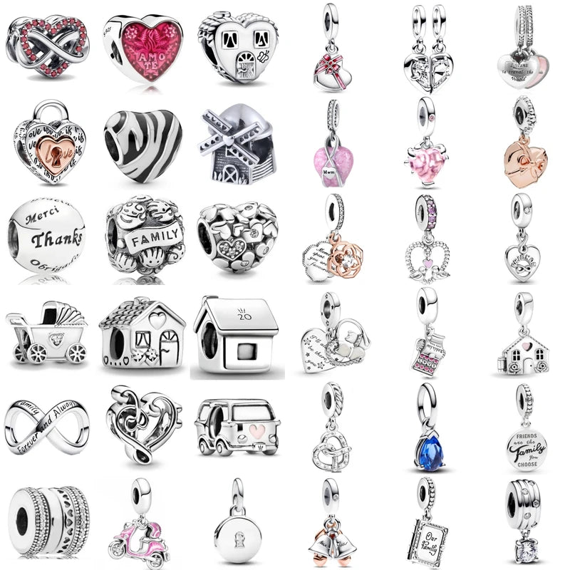 Charm Fit Original Bracelet Jewelry Accessories for Women - Castle Baby Carriage Windmill
