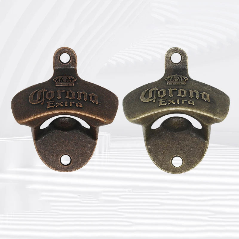 Wall Mounted Bottle Opener with Decorative Alloy Finish Wall Decor for Bar & Cafe