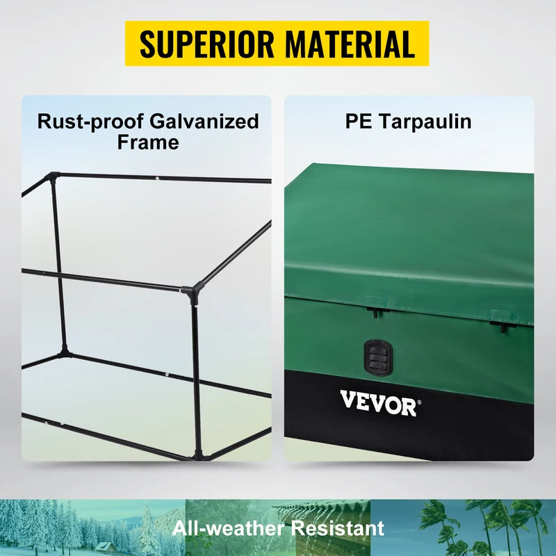 Outdoor Storage Box Waterproof Garden Deck Furniture Storage 230 Gallon