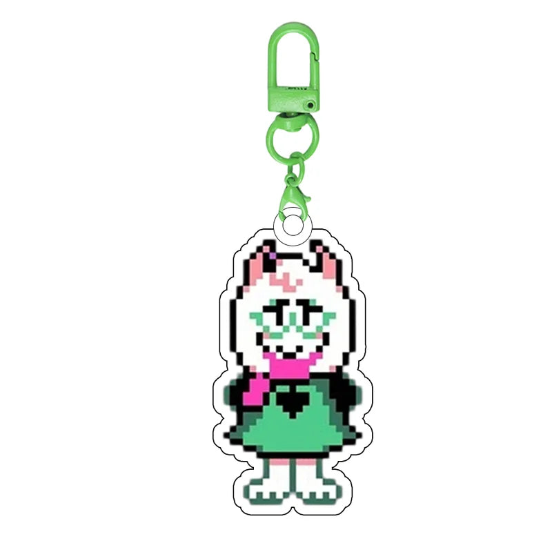 Deltarune Game Kris Susie Ralsei Noelle Acrylic Keychain Backpack Pendant Holiday Gift