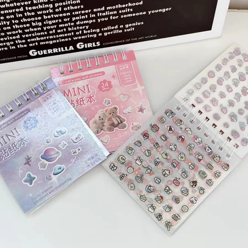 Mini Sticker Book for Kids 300+ DIY Scrapbooking Stickers Kawaii Dessert Journal Decals