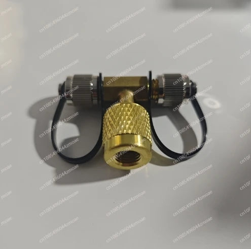 Mini Three-Way Valve Vacuum Gauge Adapter for Refrigeration Systems
