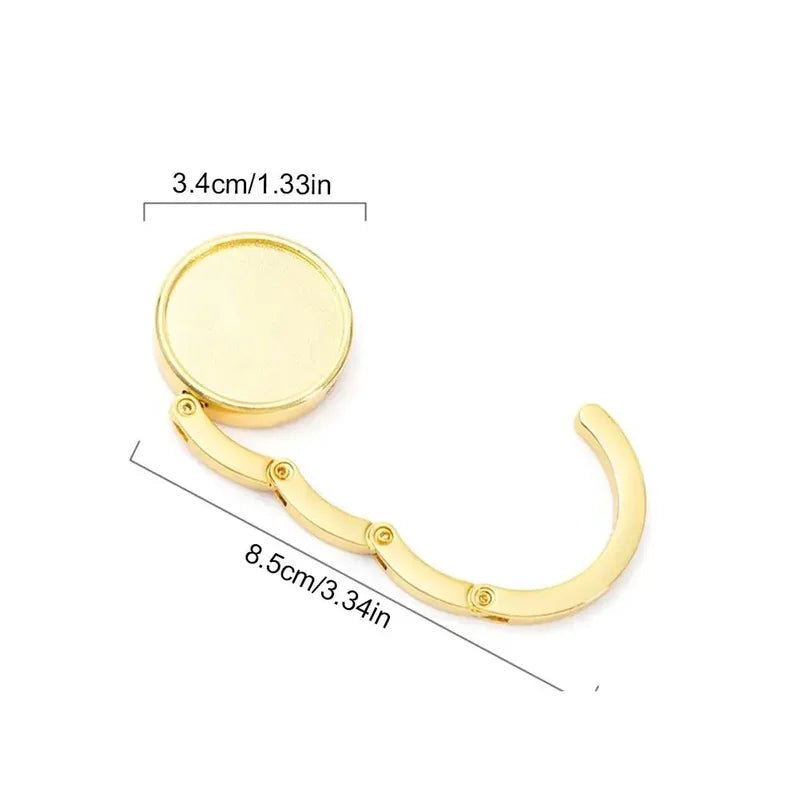 Foldable Bag Hanger Portable Key Rack for Travel & Outdoor Storage