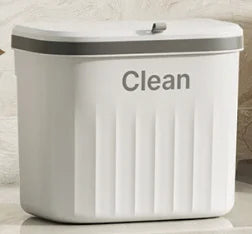 8.5L Wall-Mounted Hanging Garbage Bin with Sealing Lid - Space Saving Trash Can
