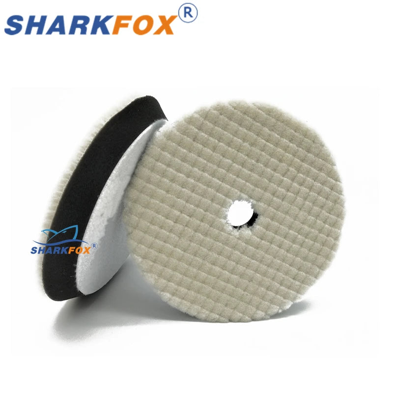 Car Polishing Pads Wool & Sponge Buffing Discs 125/150mm for Waxing & Detailing