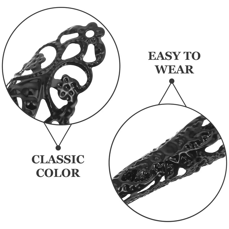 Halloween Nail Claw Tips Set - Fake Fingertip Jewelry for Costumes & Cosplay