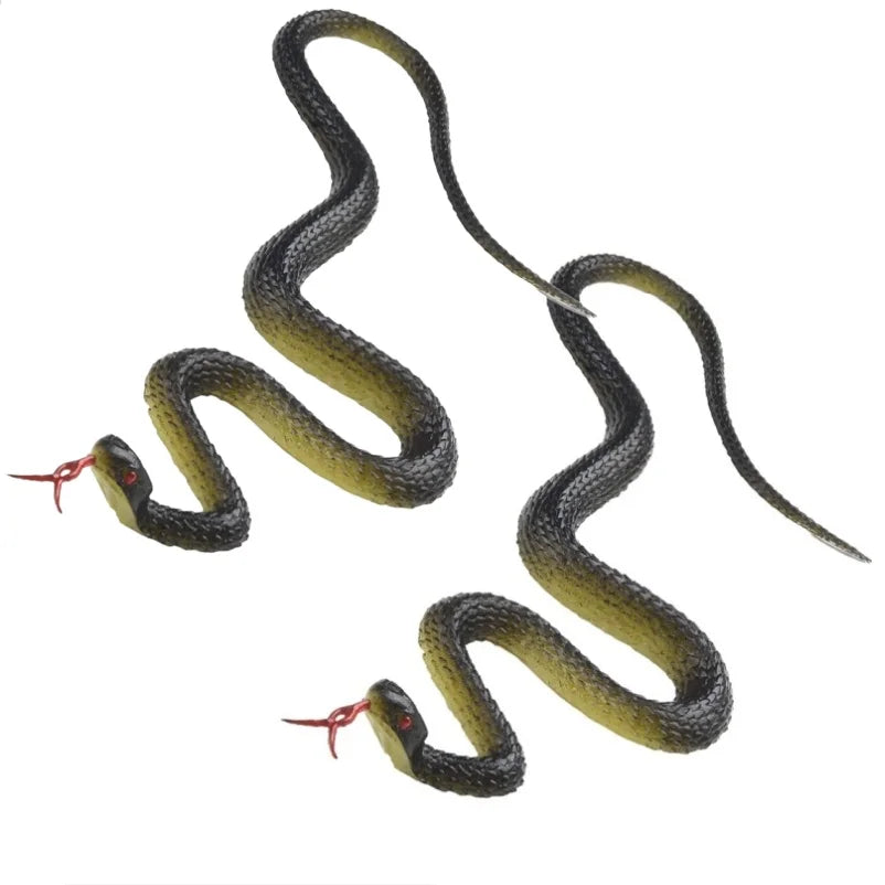 Fake Snake Prank Toy Rubber Anaconda Halloween Party Trick Accessory 22cm