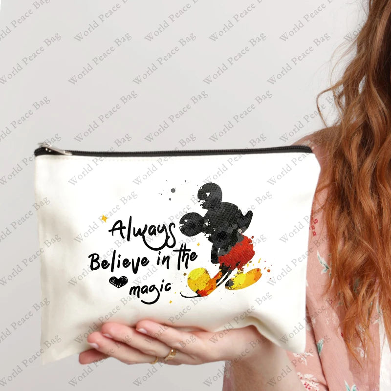 Cute Travel Makeup Bag for Women, Large Capacity Cosmetic Organizer