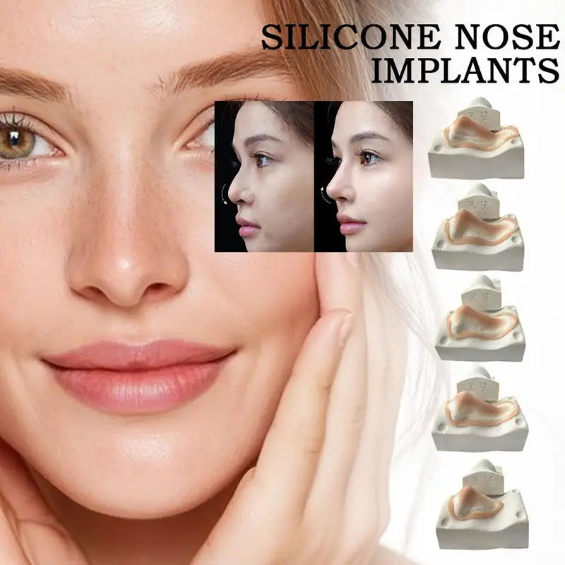 Realistic Silicone Prosthetic Nose & Chin for Special Effects Makeup - Reusable Hypoallergenic Face Costume
