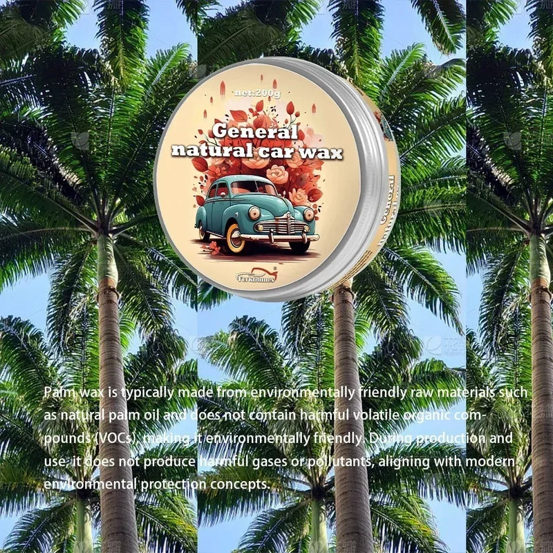 Carnauba Paste Car Wax for Auto Paint Protection High Gloss Shine Hydrophobic Coating