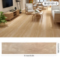 10-Piece Self-Adhesive Wood Grain Floor & Wall Stickers Waterproof Home Decor