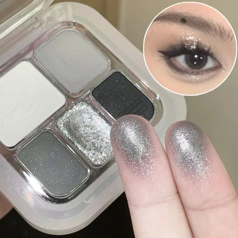 Metallic Eyeshadow Palette Glitter & Matte Brightening Face Makeup