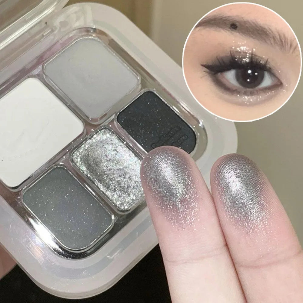 Metallic Eyeshadow Palette Glitter & Matte Brightening Face Makeup