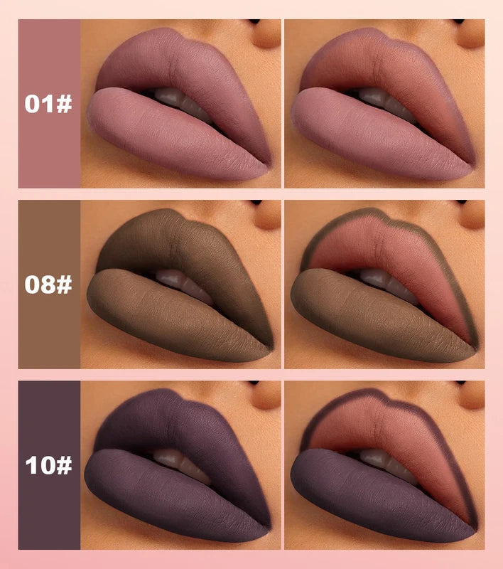 Waterproof Lip Liner & Lipstick Set - Dual-Ended, Peptide Enriched, Custom Logo
