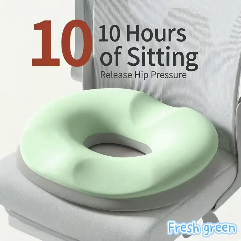 Donut Seat Cushion for Hemorrhoid Relief Memory Foam Tailbone Support Pillow