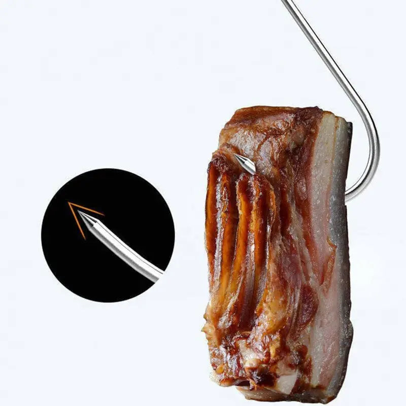 Stainless Steel S Hooks for Kitchen, Meat, and Household Use - Food Safe, Durable, Pack of 10 or 20