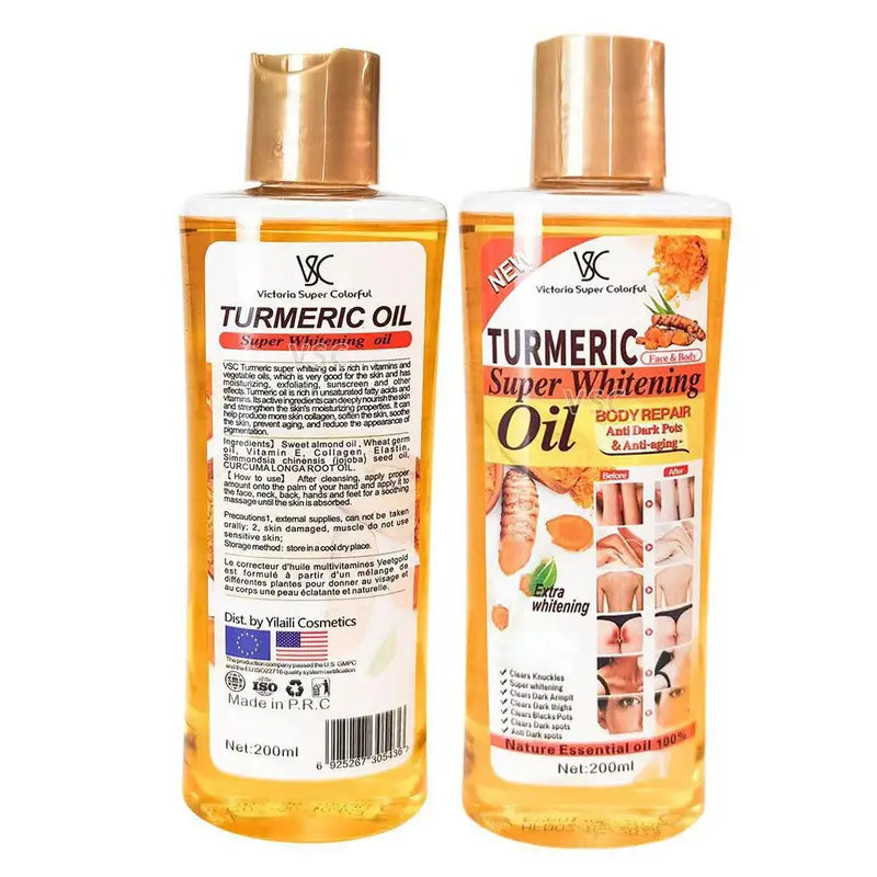 Turmeric Essential Oil for Skin and Body Massage - Moisturizing Aromatherapy Oil 200ml