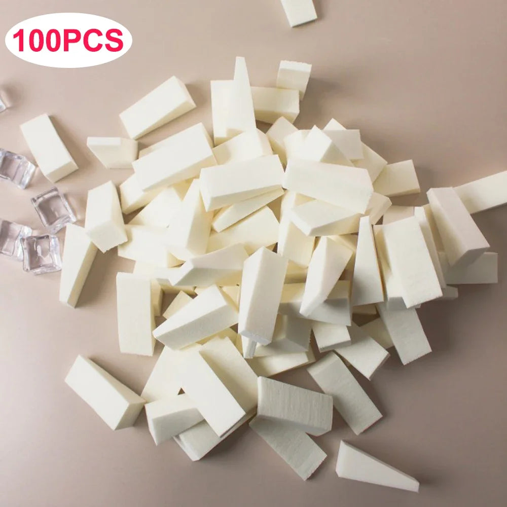 Triangular Latex Makeup Sponges 20-100pcs for Foundation & Concealer, Multi-Color