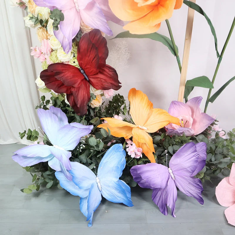 Large 3D Paper Butterfly Balcony Decorations for Weddings & Outdoor Events