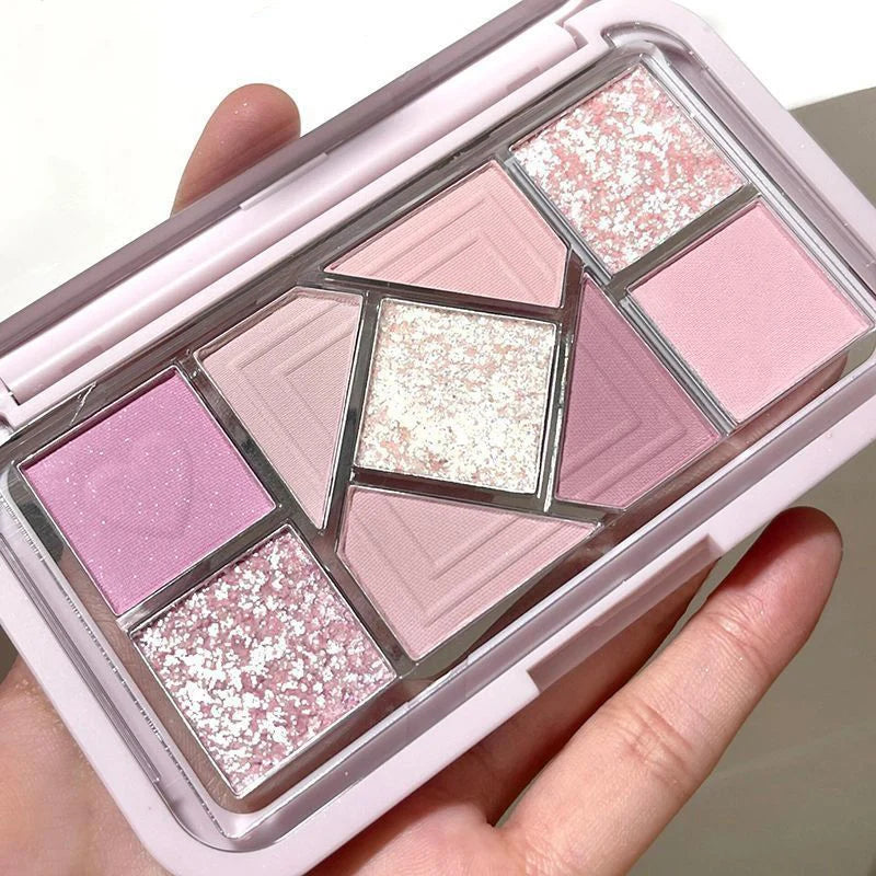 Colorful Low Saturation Eyeshadow Palette with Matte & Shimmer Shades - Natural Waterproof Makeup Set