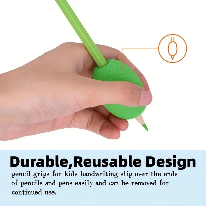 Universal Soft Foam Pen Grip Sleeve - Ergonomic Anti-Fatigue Pencil Holder