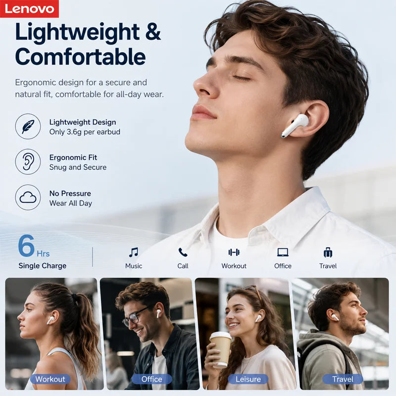 Wireless Bluetooth Headphones with HiFi Stereo & Noise Cancellation - Gaming Sports Earbuds