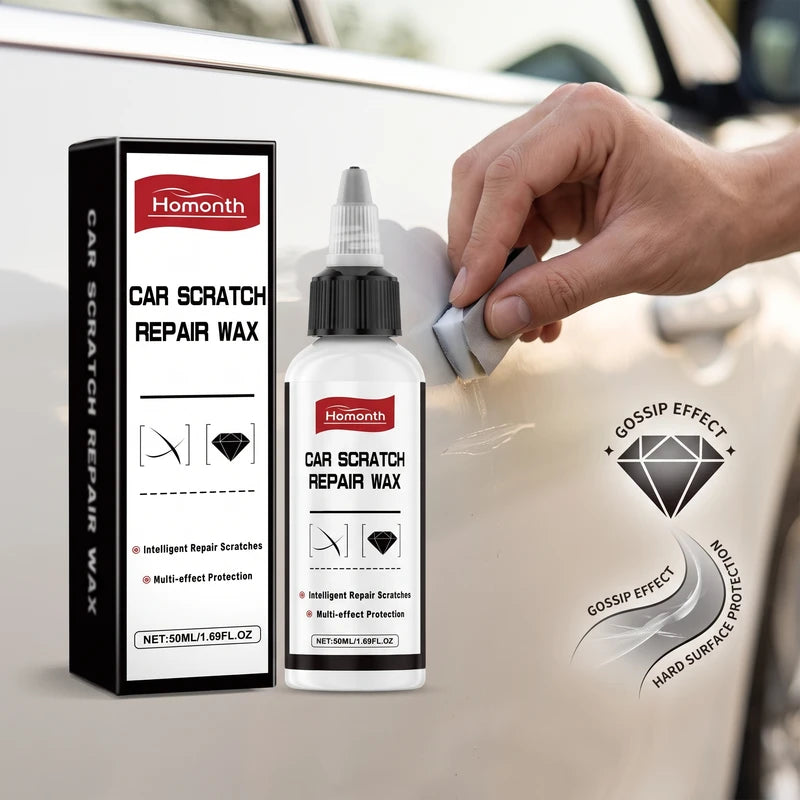 Car Scratch Repair Wax - Restores Gloss & Eliminates Blemishes, 50ml