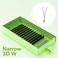 False Eyelash Extensions W-Shaped Volume Fans - Natural Dense Faux Mink, DIYLash
